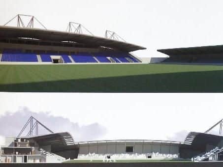 Designs for a new community stadium, which was never built.