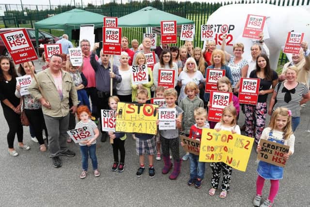 Campaigners in Crofton are trying to stop the HS2 line from running through their village.