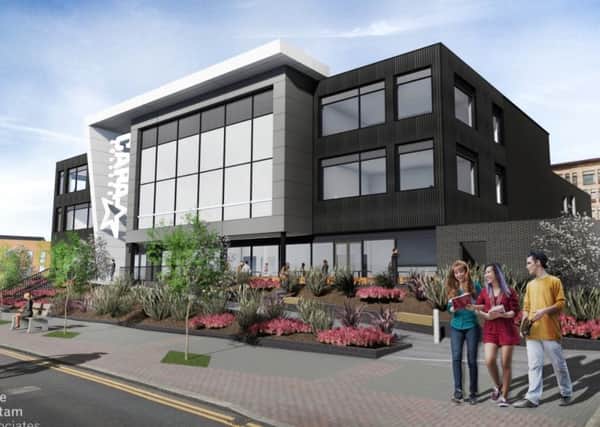 An artist's impression of the proposed CAPA College building on Mulberry Way, Wakefield. The application will go before Wakefield Council next week.