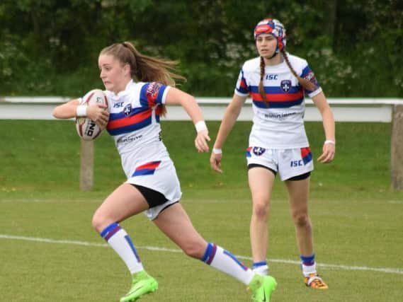 Saskia Lewis made history for Wakefield Trinity Ladies on Sunday. PIC: Mike Robey Photography.