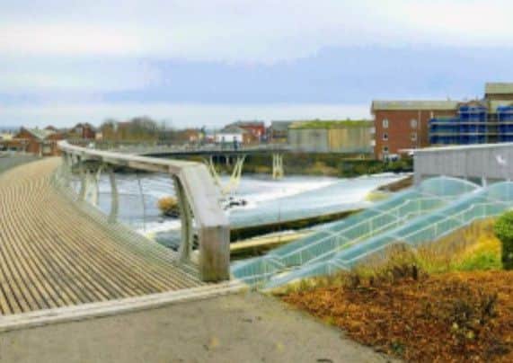 hydro: The plant would have been next to the footbridge.
