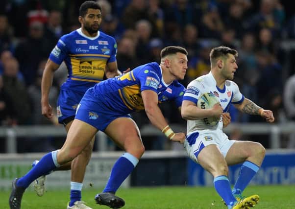 Owen Trout in Challenge Cup action for Leeds Rhinos against Workington. Picture Bruce Rollinson.