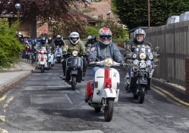 Pontefract: The riders arrive at the Prince of Wales Hospice. (Photos: Lee Ward Law Photography)