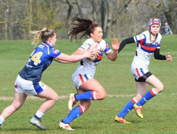 Georgia Cutt scored Wakefield's only try at Bradford Bulls on Sunday. PIC: Mike Robey Photography.