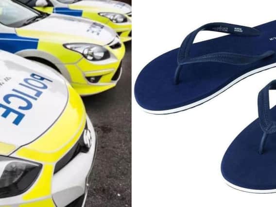 Driving in flip flops could get you into trouble.