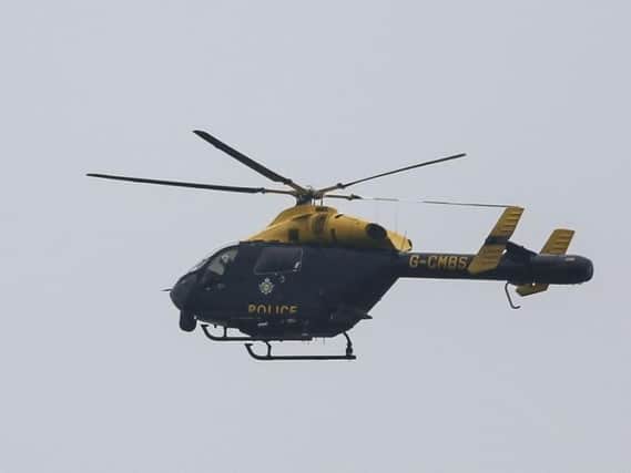 A 50-year-old man from West Yorkshire has been jailed for nine months after shining a laser pen at a police helicopter.