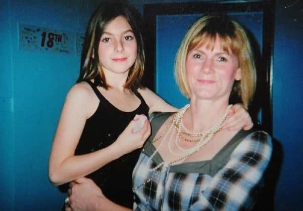 Emma Kirk aged 10 with her mum Theresa.