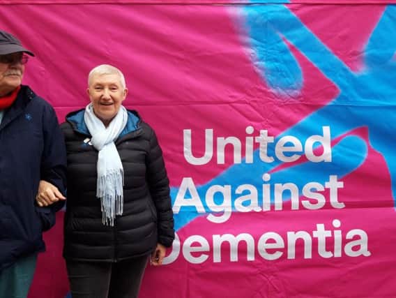 Jan and Liam Archbold who will be taking part in the Wakefield Dementia Action Week Walk on May 19.