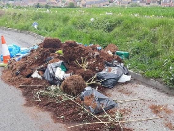 The cannabis 'grow' was dumped near Thorpe on the Hill (Photo: @Clean_Leeds).