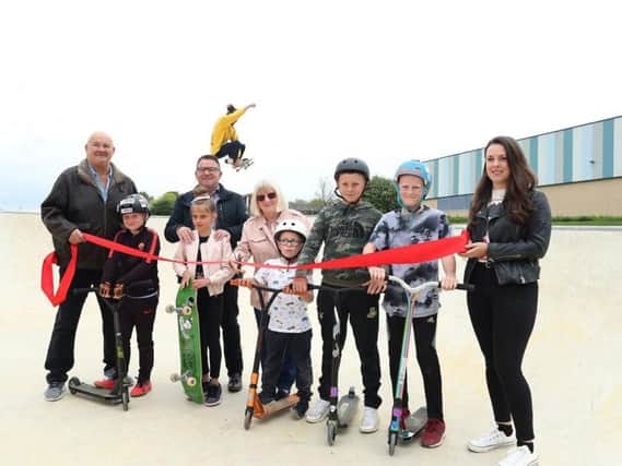 The skate park was officially opened.