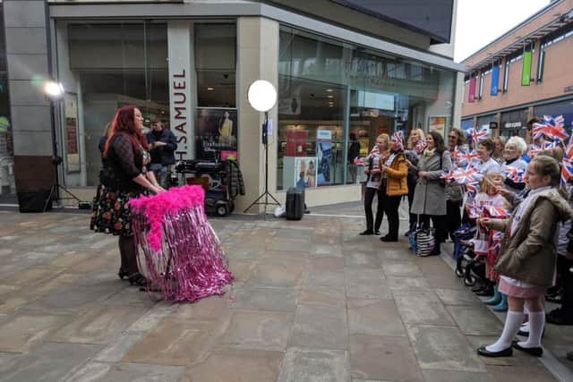 Siobhan was seen recording a video in Wakefield city centre earlier this month.