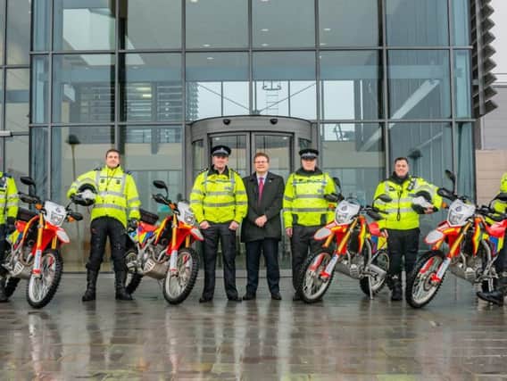 Officers from the districts Operation Matrix Off Road bike team