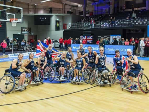 The Great Britain team at the Hamburg 2018 World Championships.