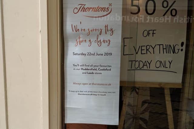 Thorntons is seeking "other employment opportunities" for staff at its Wakefield store, which is set to close this weekend.