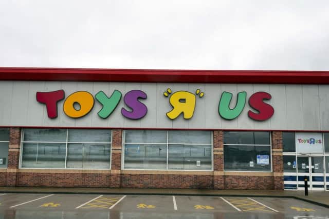 The former Toys R Us unit has remained empty since the store closed last April.