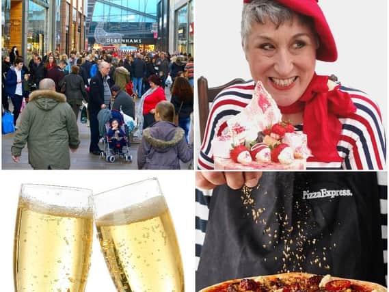 Trinity Walk will see Karen Wright from The Great British Bake Off,free pizza and Prosecco this Sunday.