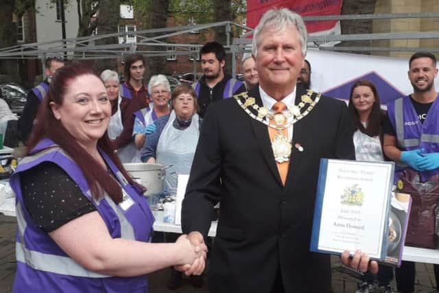 Anna Howard, from Wakefield Street Kitchen, was the first person recognised by the 'Mayor says thanks' initiative.