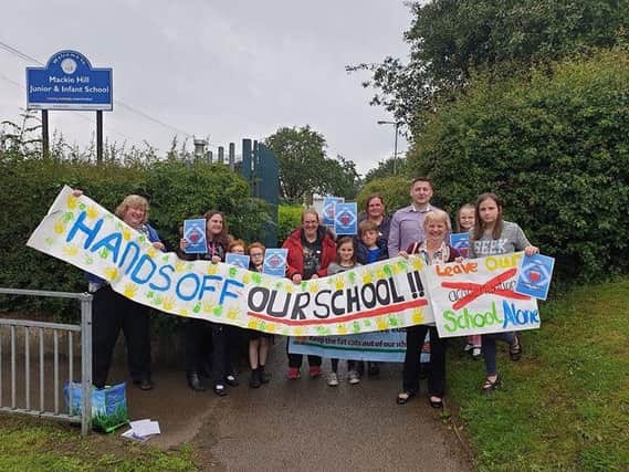 Parents have campaigned tirelessly against the proposed academisation since it was first mooted at the end of last year. Picture by Lee Ward.