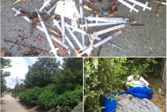 Residents have had enough of finding used needles and other drugs paraphernalia on Marsh Way.