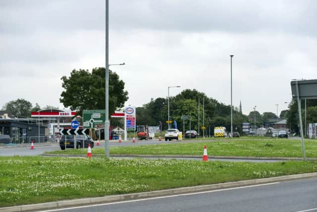 GV of Newton Hill roundabout and retail park. Picture Scott Merrylees