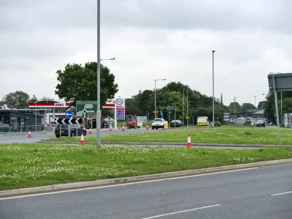 GV of Newton Hill roundabout and retail park. Picture Scott Merrylees