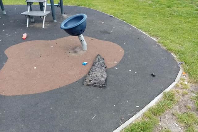 Parks and playgrounds in Chequerfield, Willow Park and Orchard Head have been heavily damaged over the past month