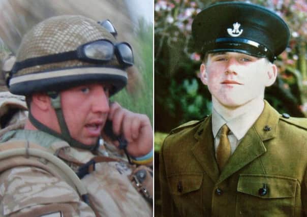 HONOURED: Craig Hopson and James Backhouse were killed in action in Afghanistan in 2009.
