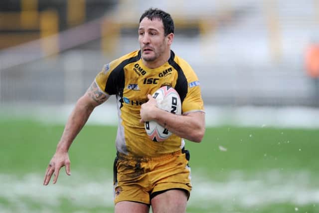 Lee Gilmour in action for Castleford Tigers in 2013.