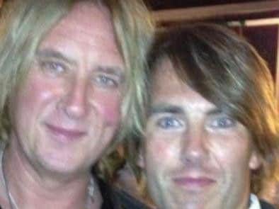 Coun Johnson describes Def Leppard singer Joe Elliott (left) as one of the nicest people he's ever met.