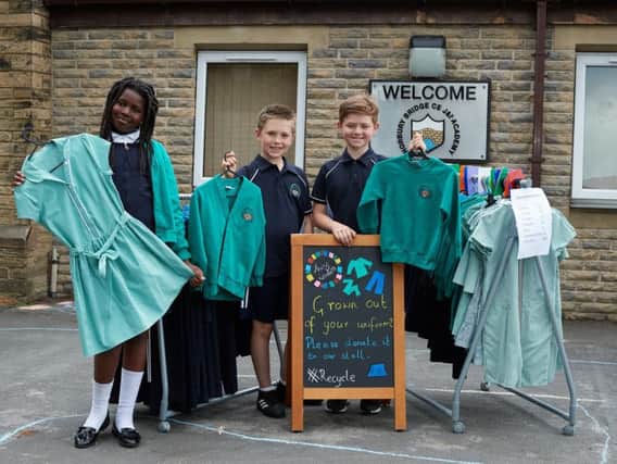 At Horbury Bridge Academy, pupils have organised a school uniform recycling bank, with items starting from just 50p.