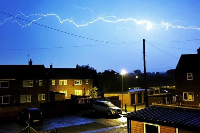 This video shows some of the best shots of lightning captured in Wakefield last night.