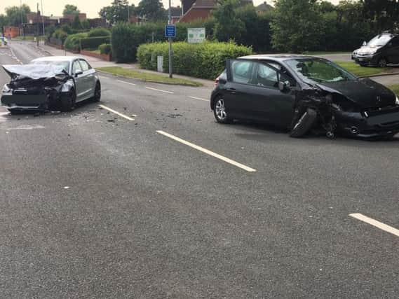 The crash on Queens Drive (pic by WYP)