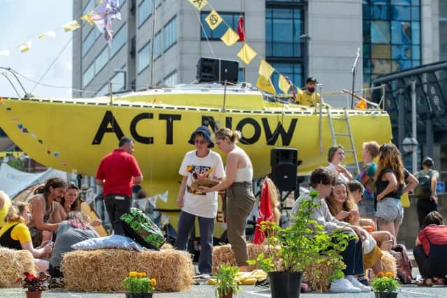 It is understood that some of the activists involved in the event were also involved in the Extinction Rebellion protests in Leeds earlier this month.
