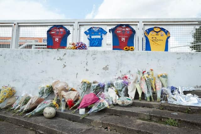 It is understood that the tributes will be left in place at the stadium until the team play Hull on Sunday, August 11.