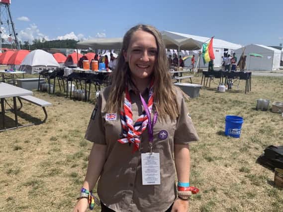 Maddie Furness from Wakefield at the World Scout Jamboree