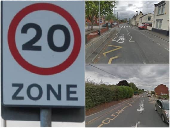 A 20mph speed limit is to be imposed in two areas of the city later this month.