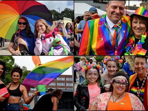 Hundreds of people joined the parade at Wakefield Pride this weekend