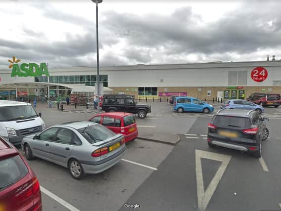 The Asda store is in 'lockdown' after a man was stabbed in the back outside the store. Picture: Google Maps