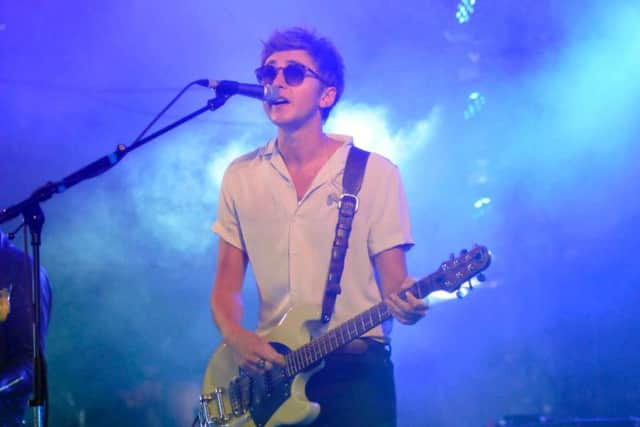 Kiaran Crook, of Yorkshire band The Sherlocks, who played a surprise set on the Festival Republic Stage.