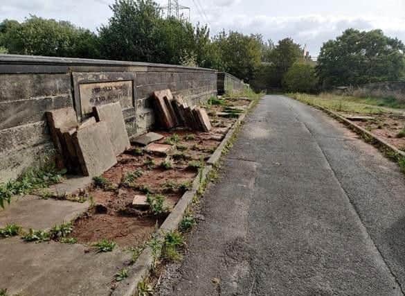 Multiple Yorkshire stone paving slabs have been stolen from a Grade 1 listed bridge in Ferrybridge. Photo: West Yorkshire Police