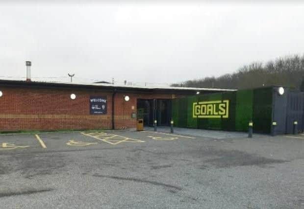 Goals off Kirkstall Road.