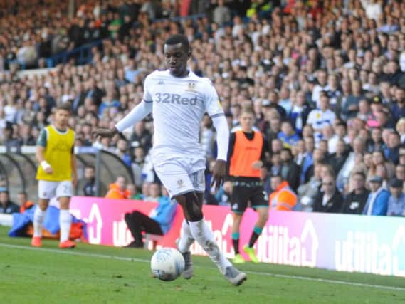 Eddie Nketiah, who came off the bench to score for Leeds United at Barnsley.