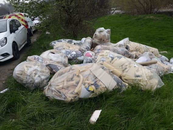 An unregistered and unregulated Ossett bed making company has been fined more than 1,700 for fly-tipping. Photo: Kirkless Council