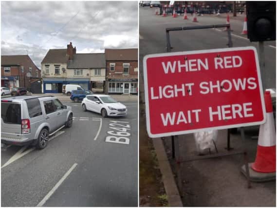 Motorists are being advised to allow extra time for journeys through Featherstone while road works are carried out.