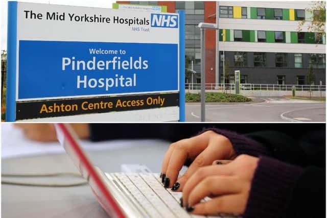 A woman tried to win back her boyfriend by pretending to be a staff member at Pinderfields Hospital.