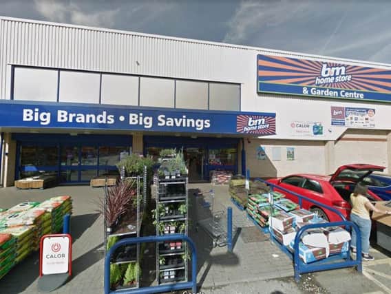 A security guard was robbed with an axe outside a B&M Store in Castleford. Photo: Google Maps