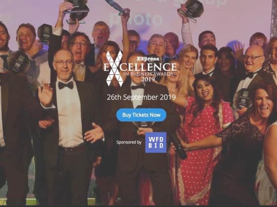 Wakefield Express Excellence in Business Awards 2019 at the Clarion Cedar Court Hotel on Thursday, September 26