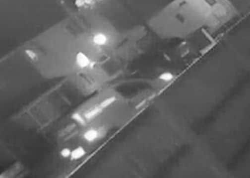 Fateful night: CCTV from that night caught the suspected vehicle.