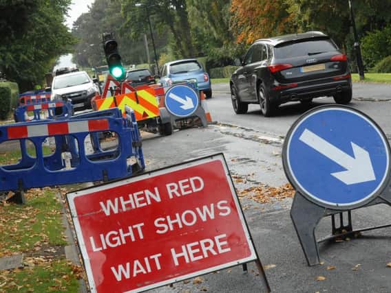 Temporary traffic lights are expected to be in place until next week on Thornes Road in Wakefield. Stock image.