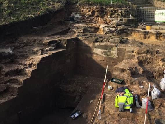 The project focuses on excavating the former gatehouse at the castle, which is opposite the Castles cafe entrance.